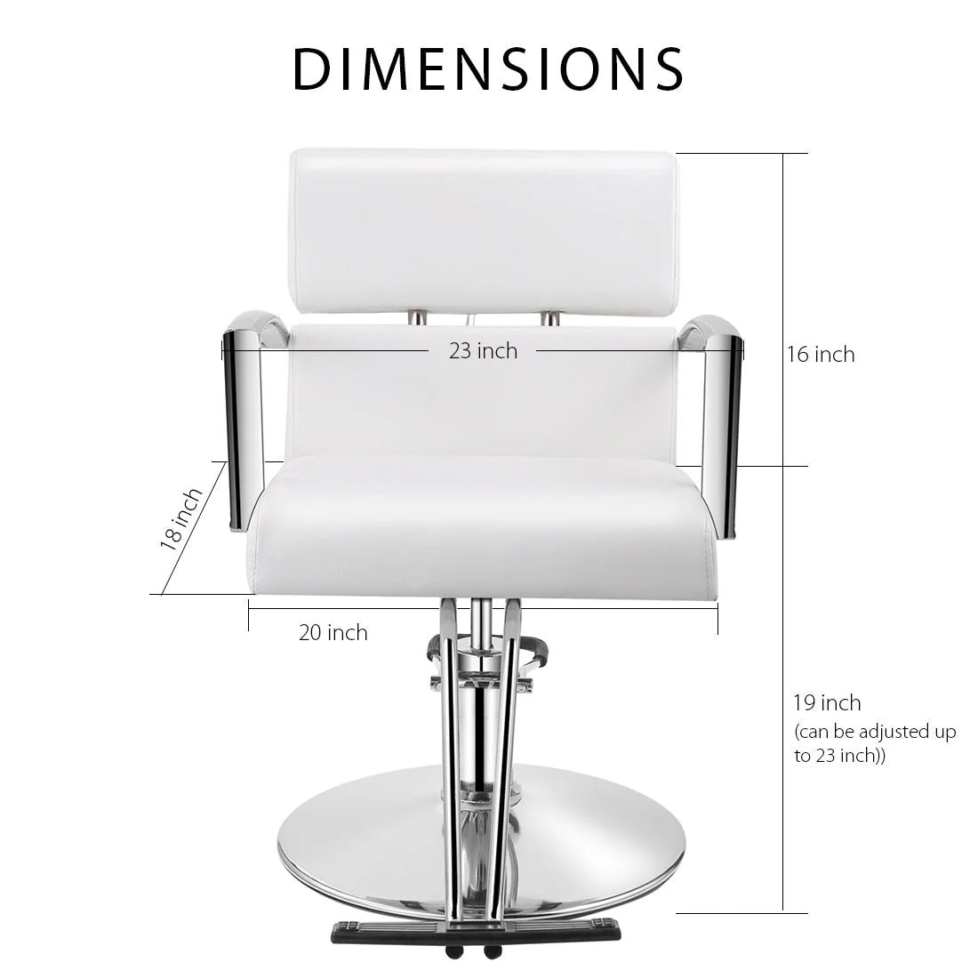 Pink Leather Salon Chair with Vented Back P8987