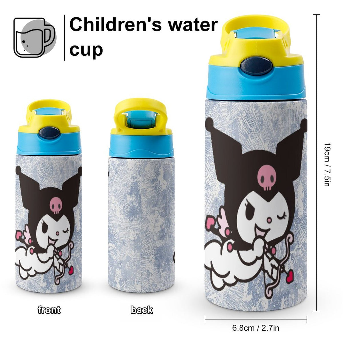 Stainless Steel Vacuum Insulated Water Bottle With Straw T239220