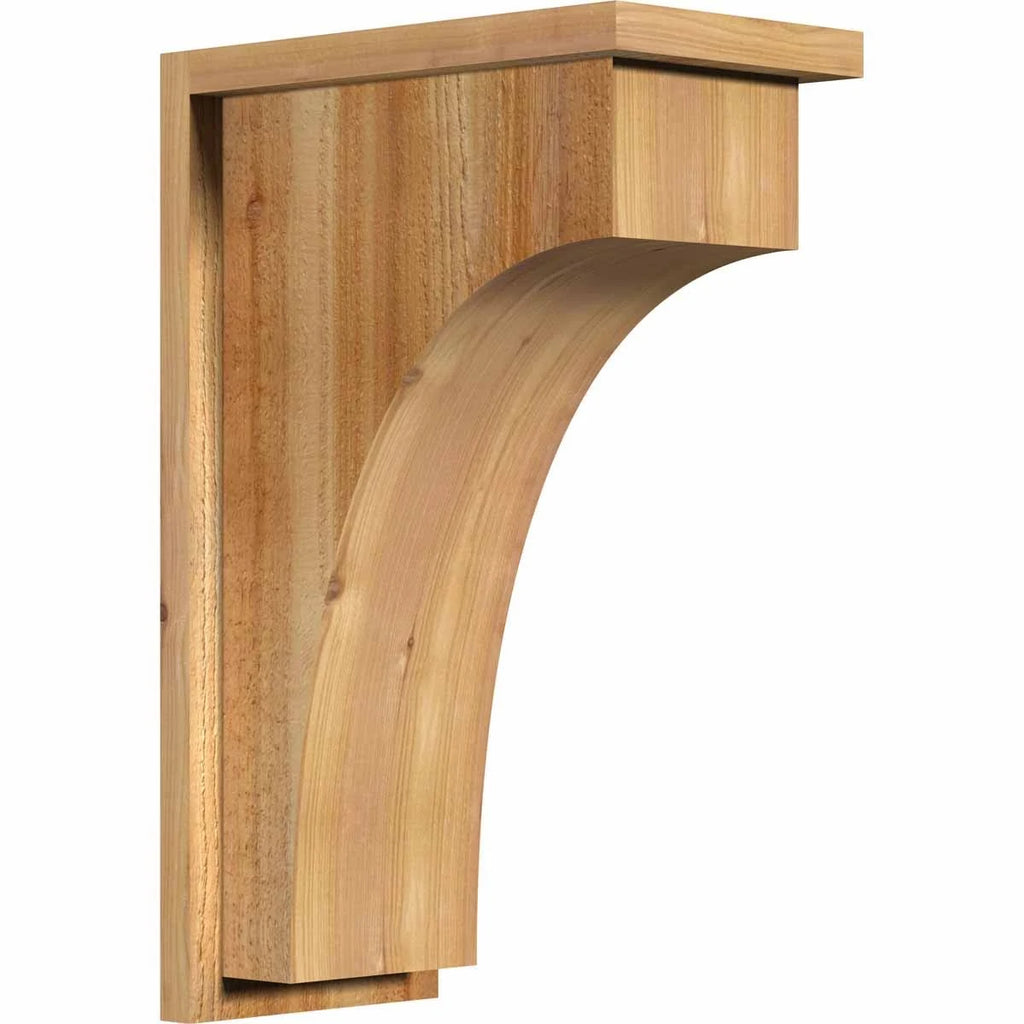 Rough Sawn Corbel with Backplate, Western Red Cedar Q722014