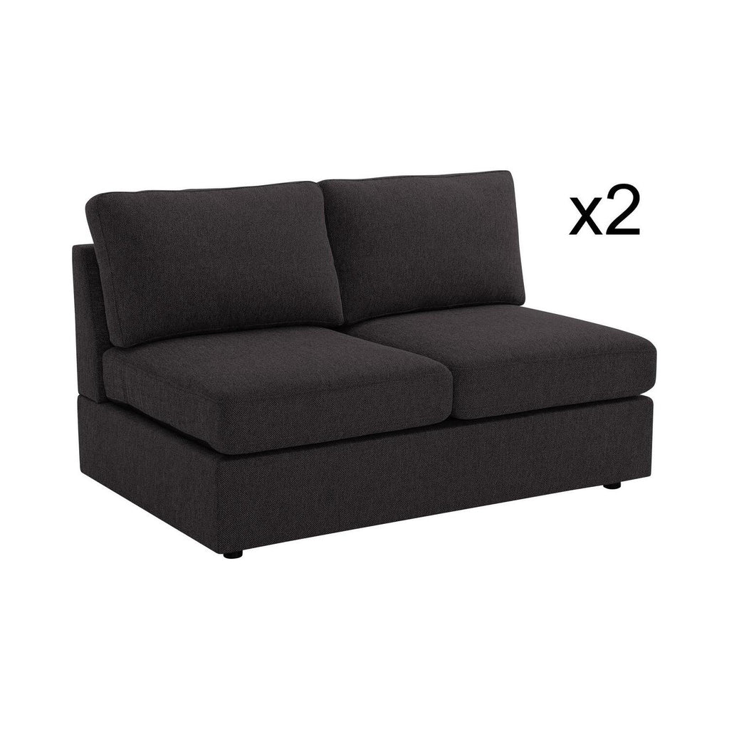 Dark Gray Linen 4 Seater Sofa R5813