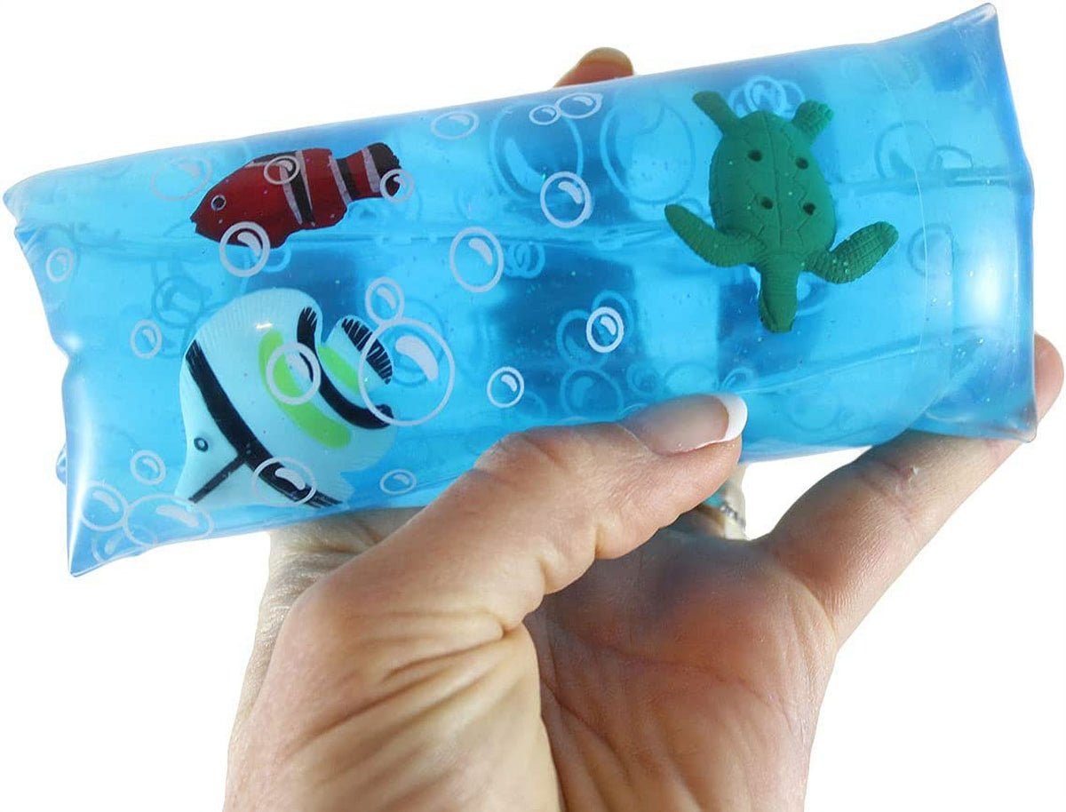 Jumbo Water Trick Snakes Filled with Dinosaurs and Sea Creatures Stress Toy K14142