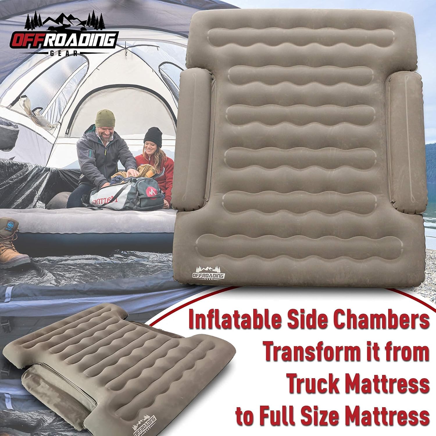 Truck Bed Inflatable Air Mattress, 6 to 6.5 ft Box, Full Double E663451