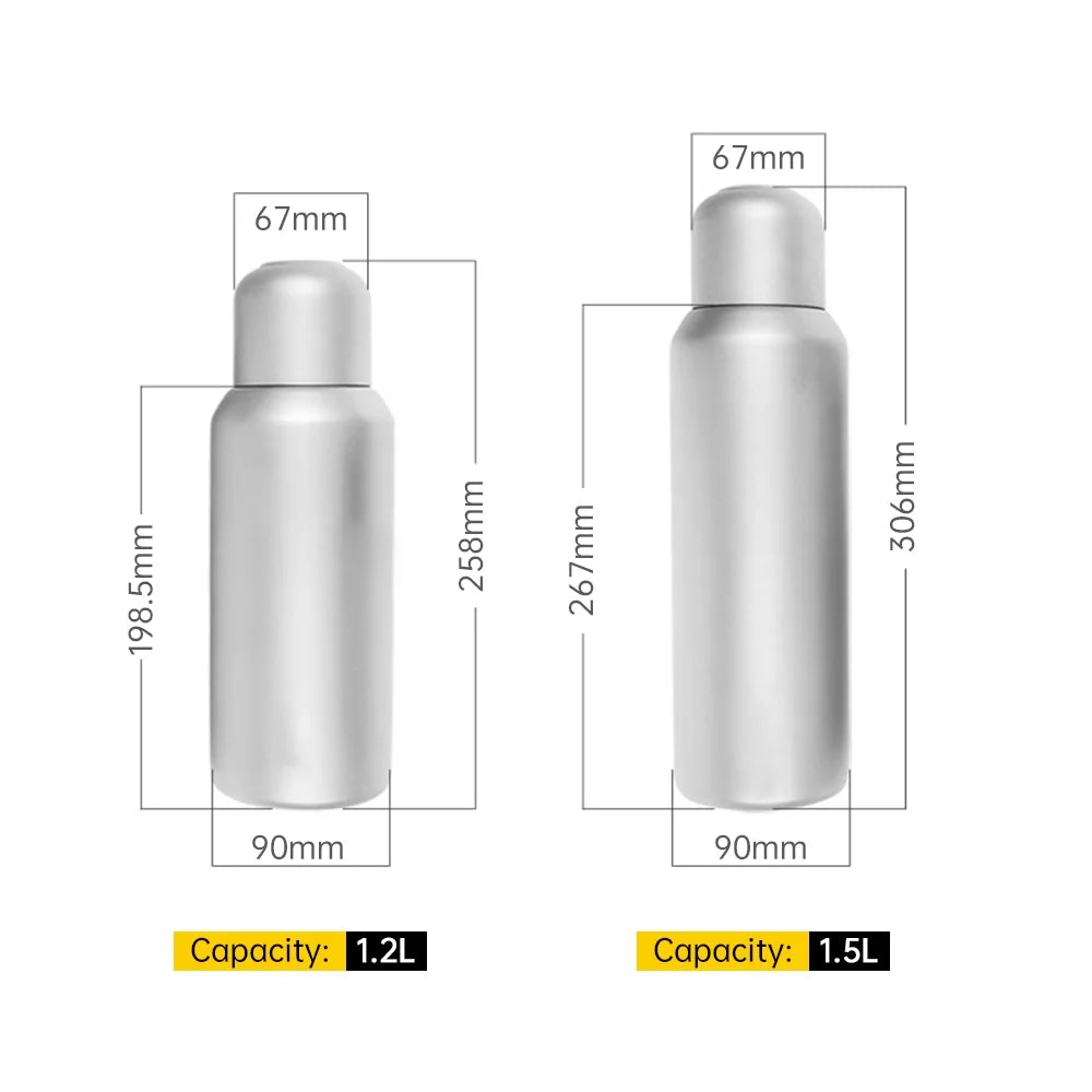 1.5L Titanium Water Bottle with Strainer and Sleeve O921