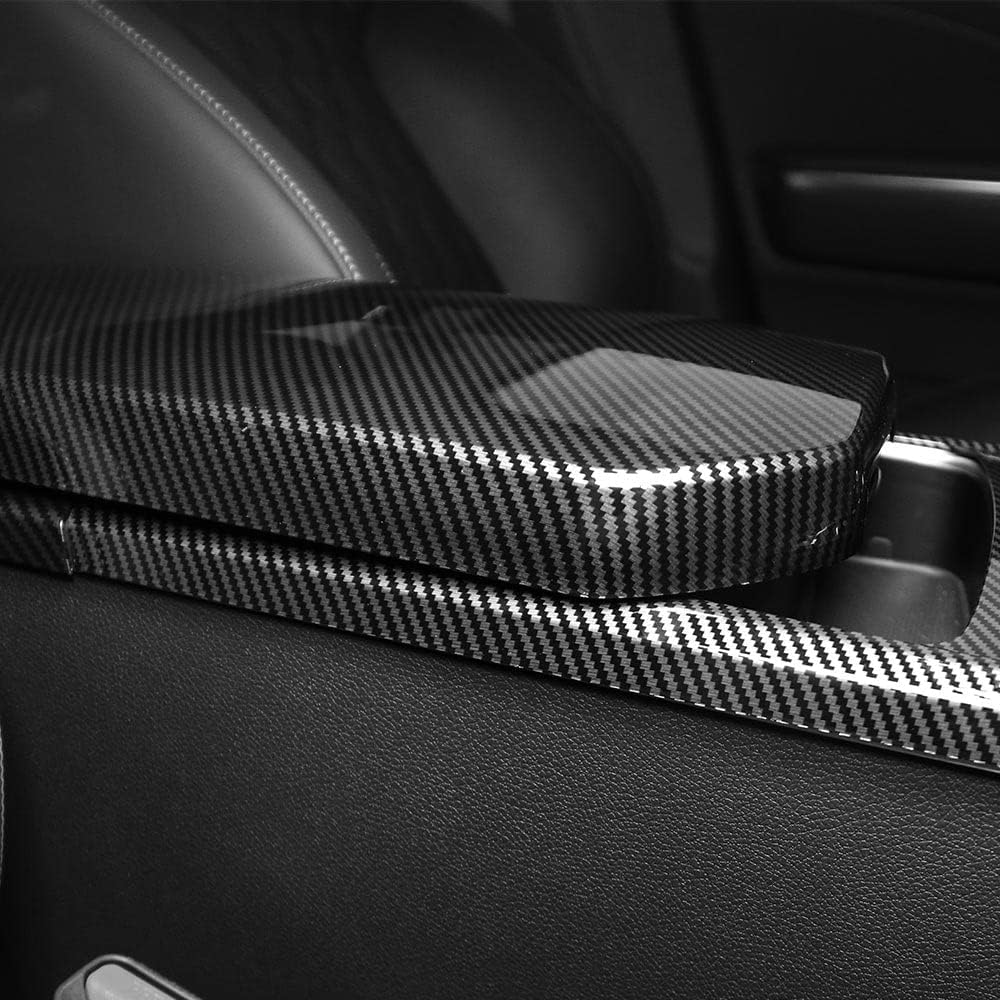 Carbon Fiber Armrest Panel Cover Trim Pack of 2 C7557