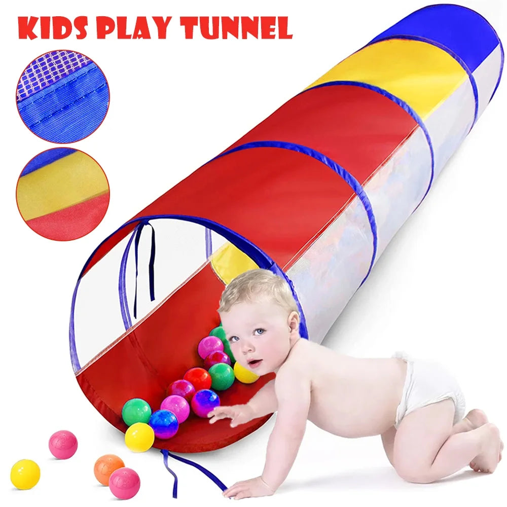 Kids Play Tent Crawl Tunnel and Ball Pit Set R755819