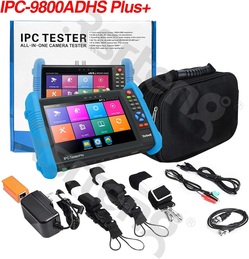 CCTV Camera Tester 8MP 7inch IPS Touch Screen POE WiFi 4K H.265 HDMI IPC Tester T405