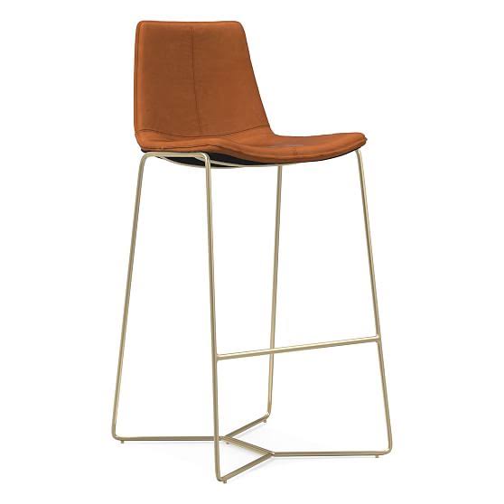 Vegan Leather Bar Stool C7329