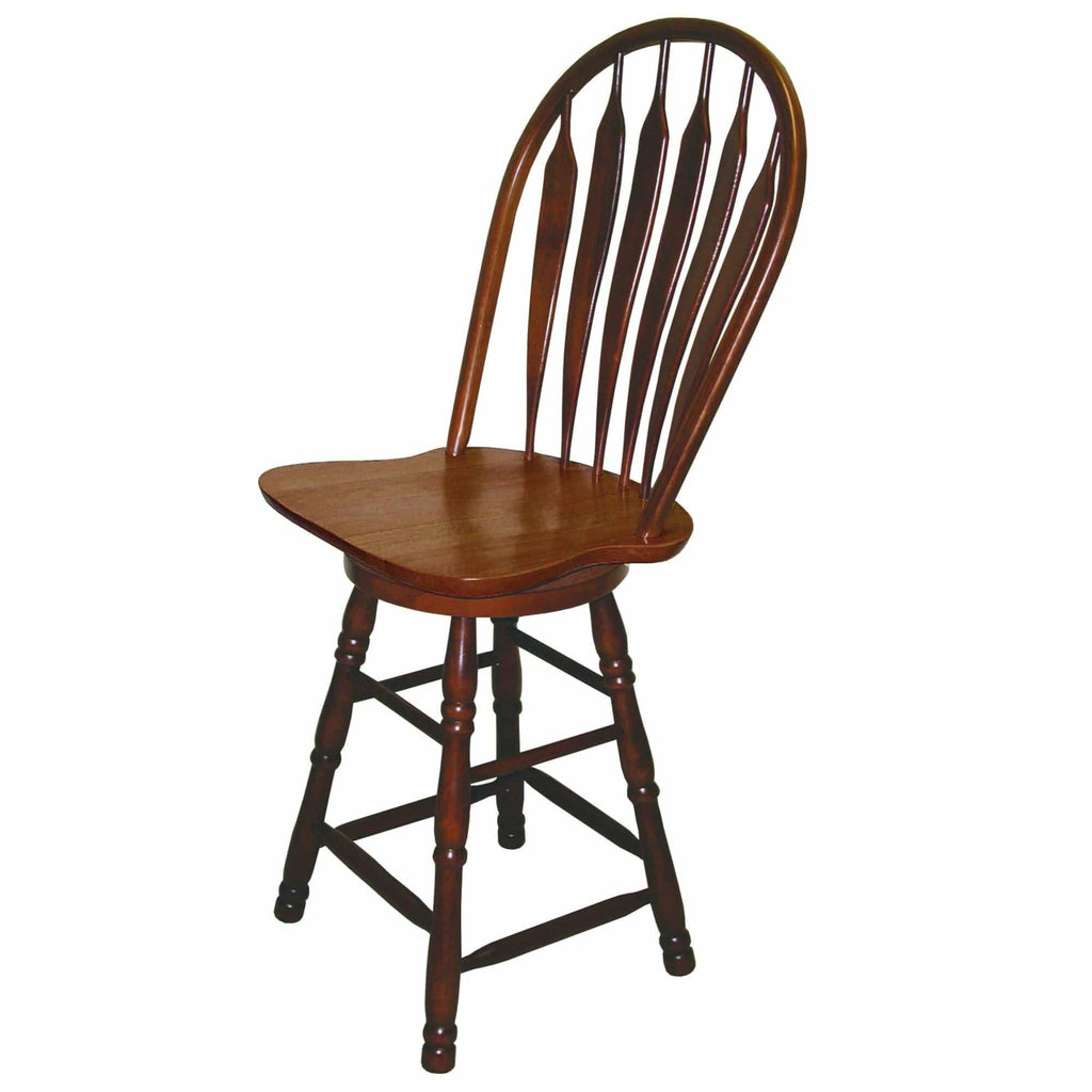 Nutmeg Brown Swivel Barstool K82785