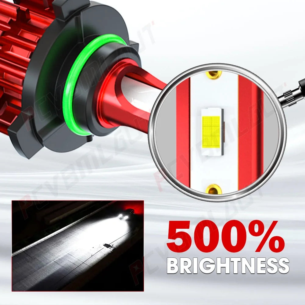 9005 9006 9145 LED Headlight Fog Light Bulbs Combo 6000k White Q6837