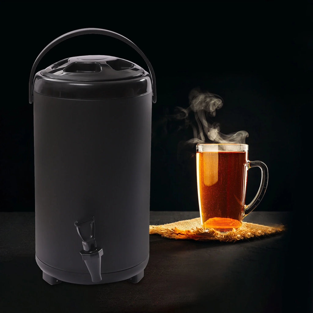 Black 2.3 Gallon Insulated Beverage Dispenser with Handles Q410065