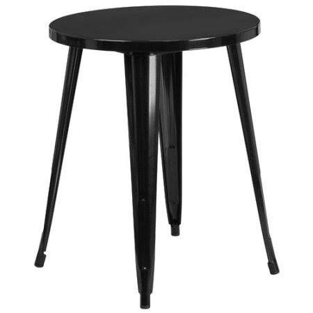 Black Metal Bistro Table C14758