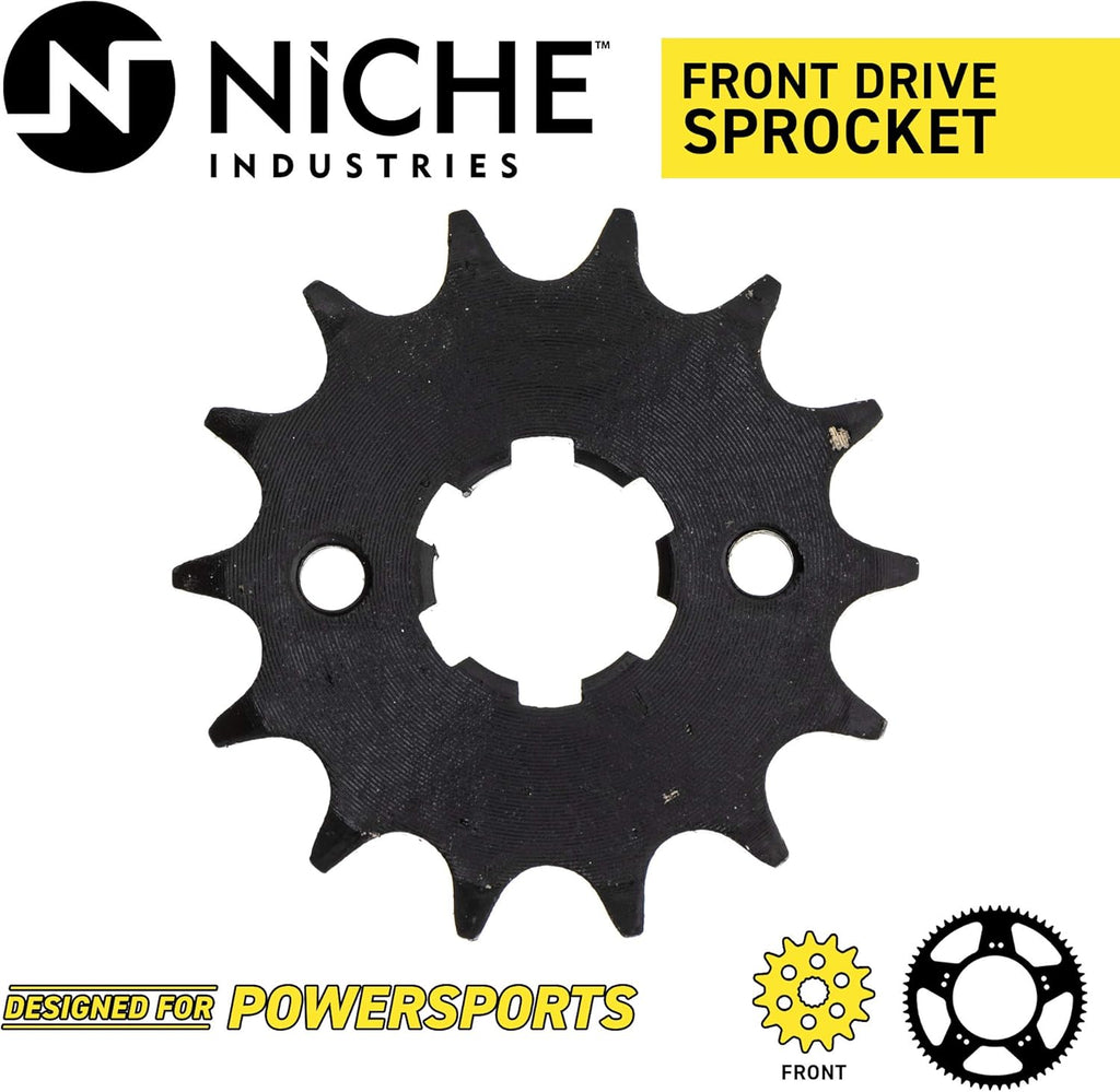 Drive Sprocket Chain Combo Front 14 Rear 45 Tooth 428HZ Standard 120 Links Pack of 2 O603
