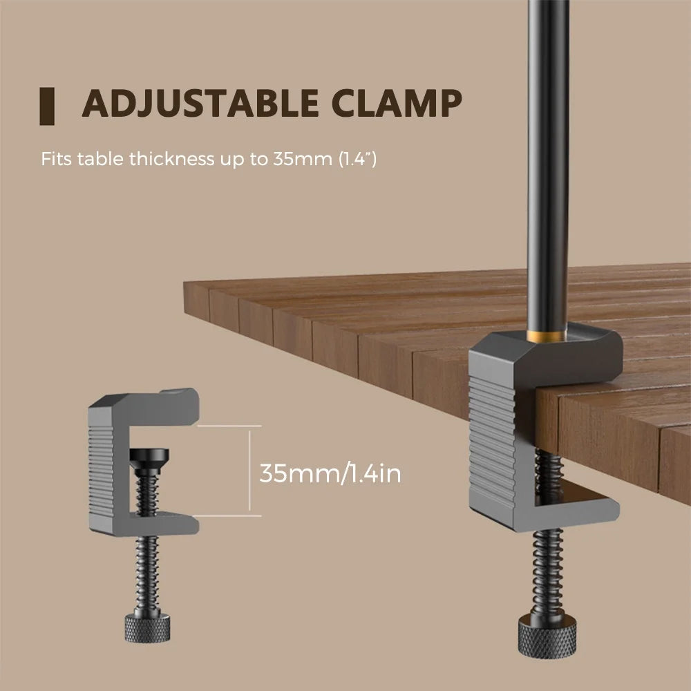 Collapsible Camping Lamp Pole Adjustable Heights Lightweight Aluminum Alloy Lantern Hanger G109745