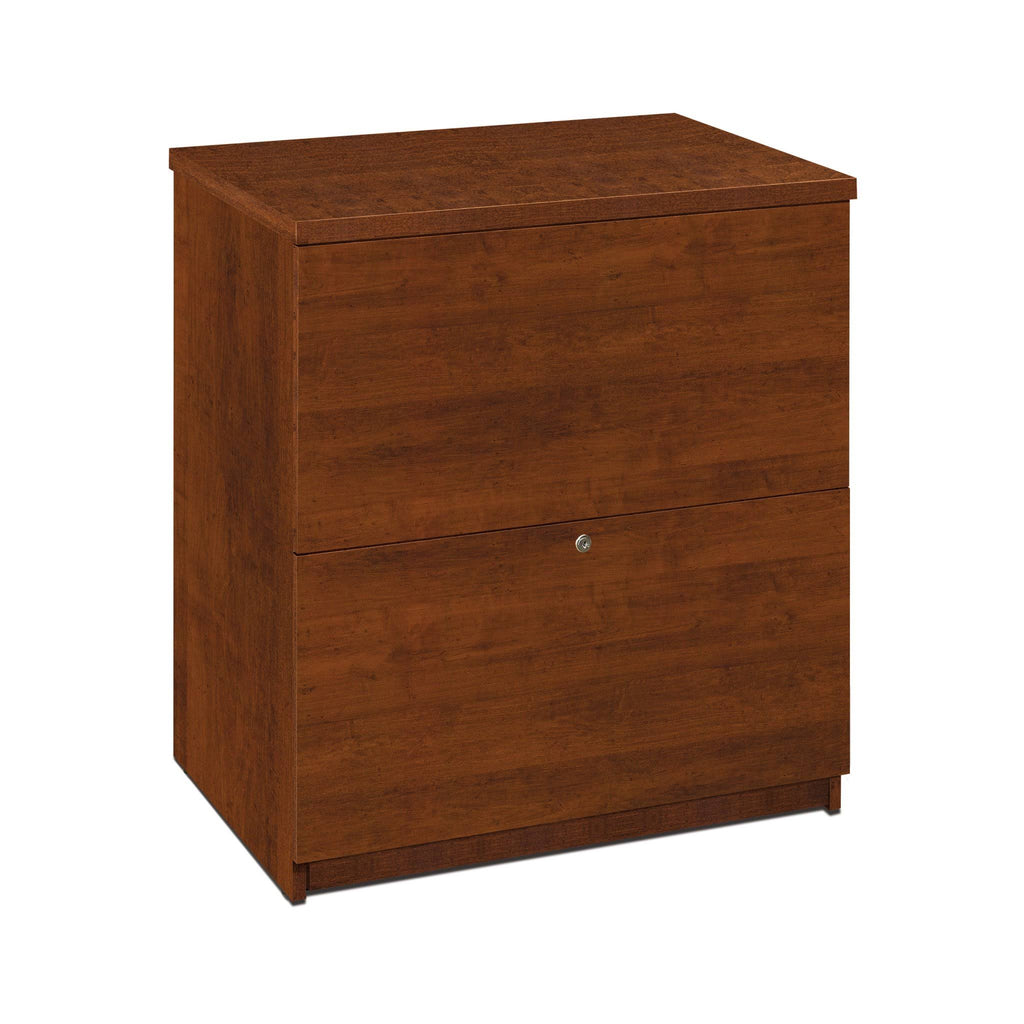 Tuscany Brown L-Shaped Workstation Kit D512212