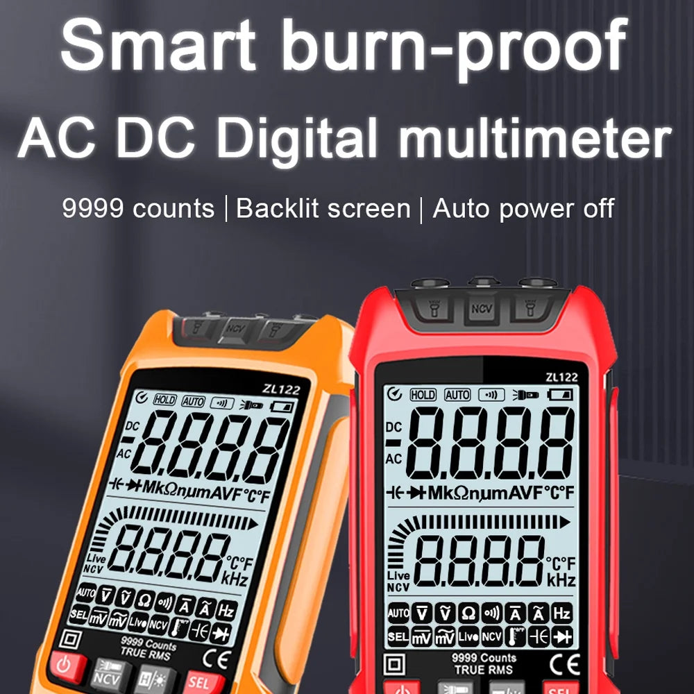 True RMS Digital Multimeter with LCD Backlight Display M786