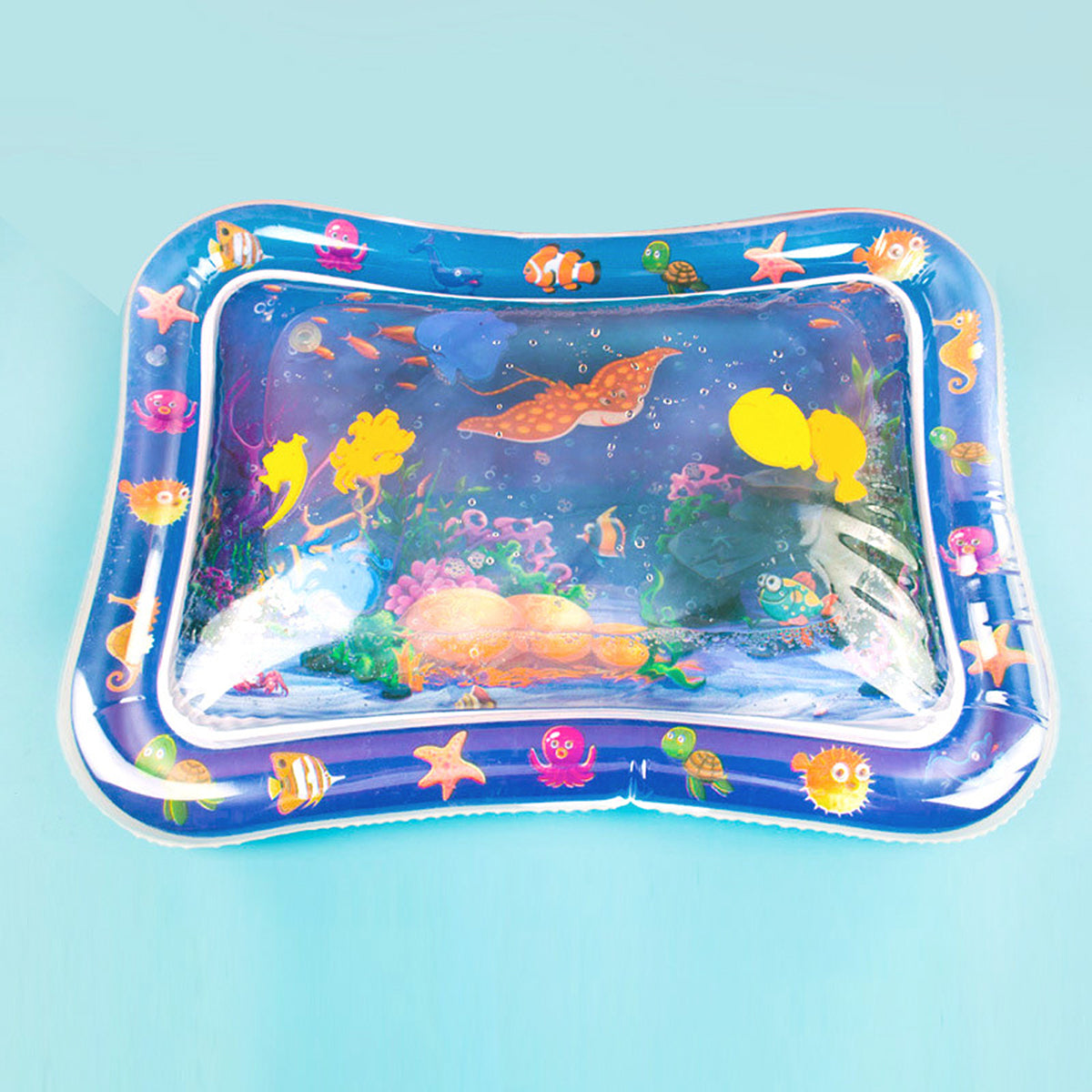 Inflatable Crawling Cushion Water Play Mat (Blue) U37364