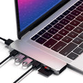 Aluminum USB-C Hub Adapter with 4K HDMI, SD/Micro Card Reader, USB 3.0 (Silver) F7357