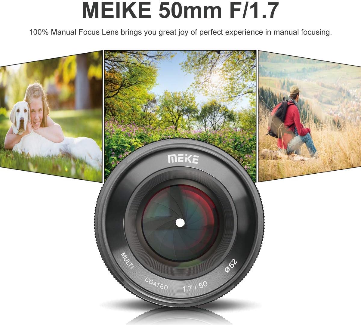 50mm F1.7 Full Frame Manual Focus Prime Lens Y22218