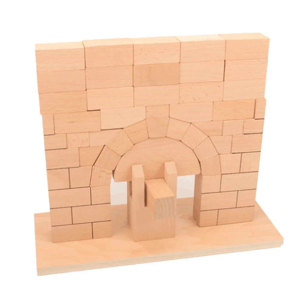 Roman Arch Bridge Stacking Building Block Wooden Stacking Block Game C206776