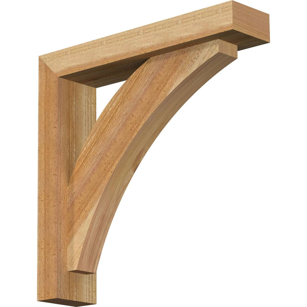 Rough Sawn Western Red Cedar Bracket with Offset Brace X26921