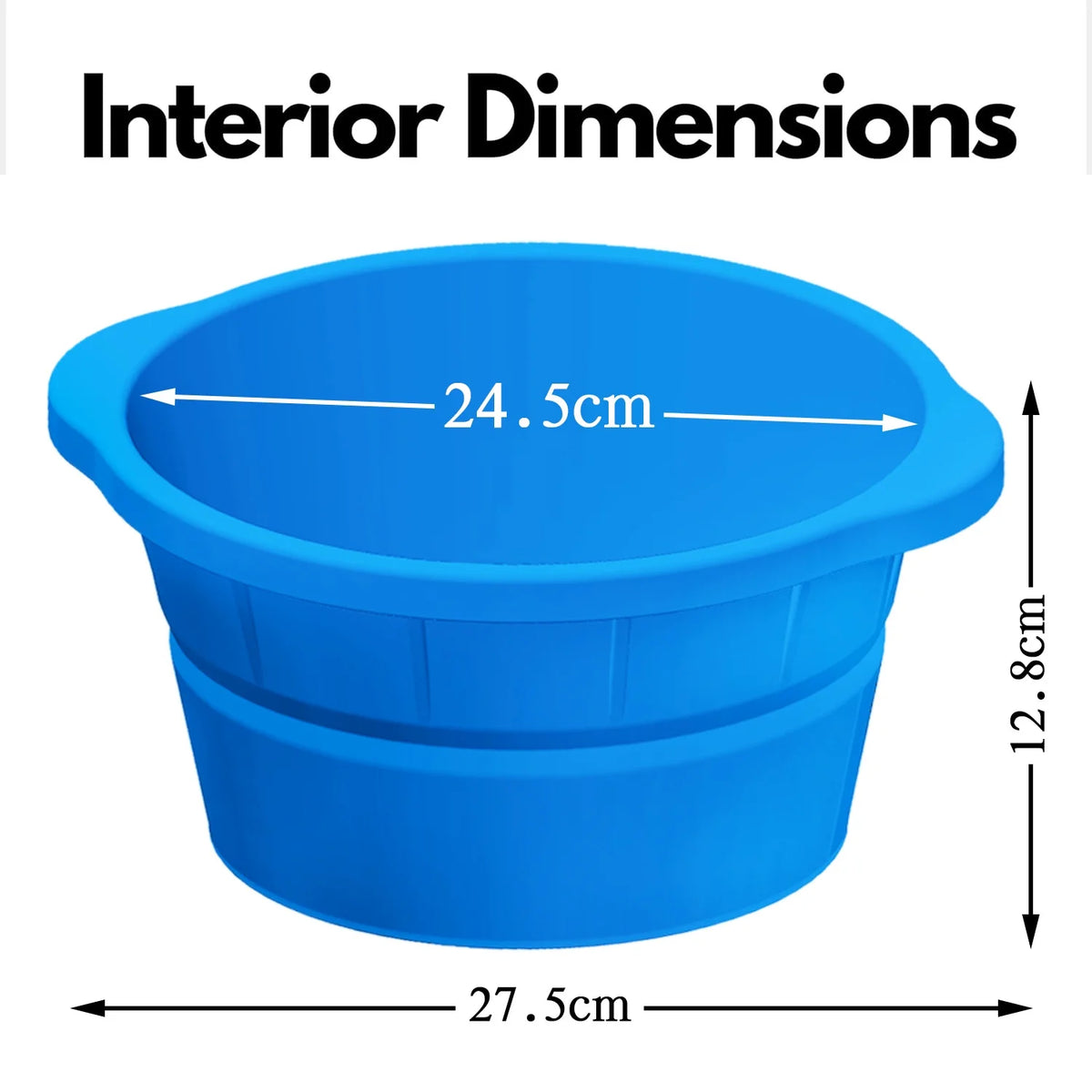 Large Round Silicone Ice Block Mold with Lid (Blue) R9332