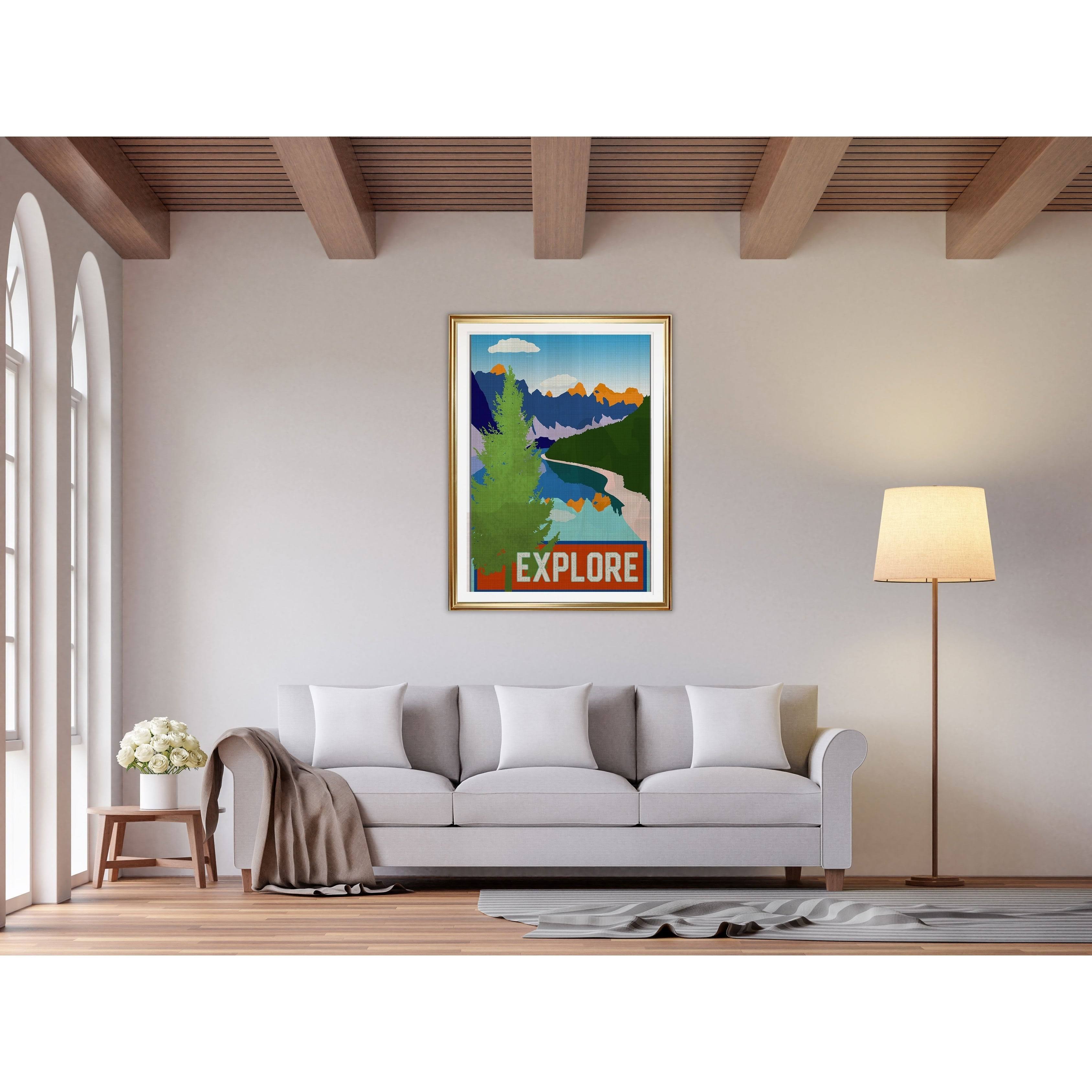 Framed Giclee Print V6463