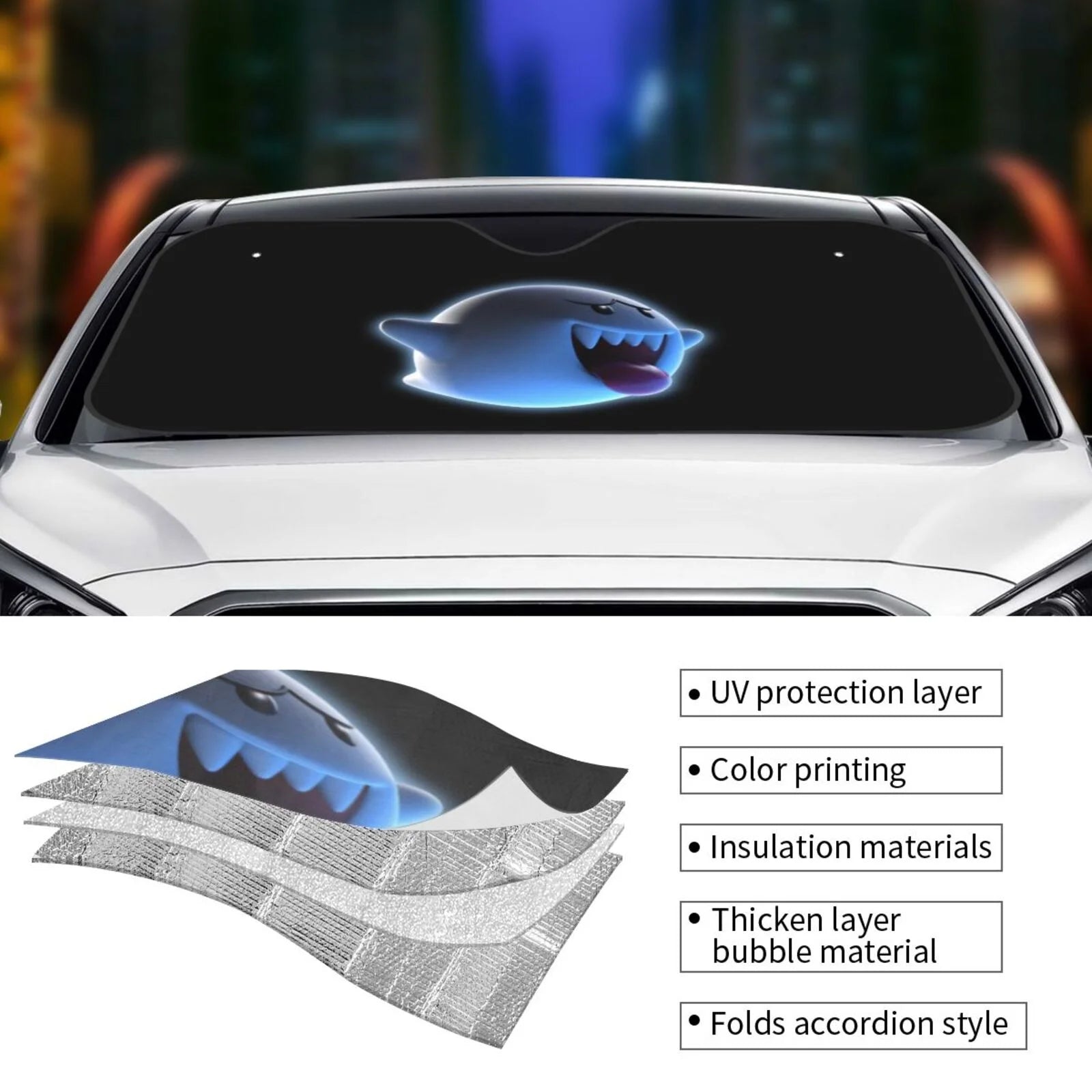 Boo Car Sunshade O7030