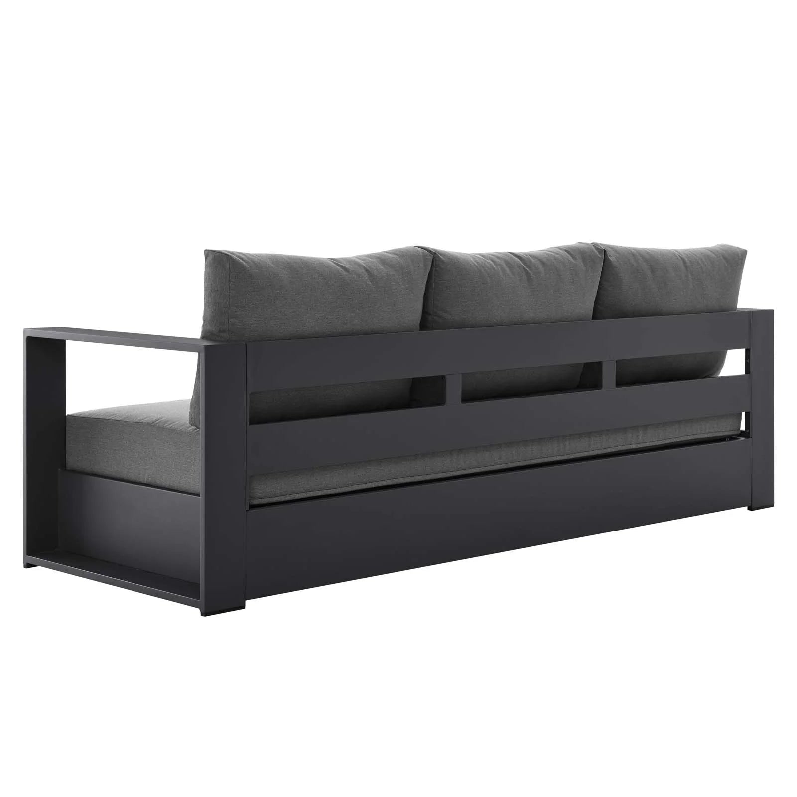 Grey Aluminum Fabric Outdoor Lounge Sofa K890