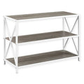 Grey Wash Media Bookshelf M711581