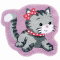 Cat Latch Hook Kit 71 x 66cm 100% Acrylic L5958