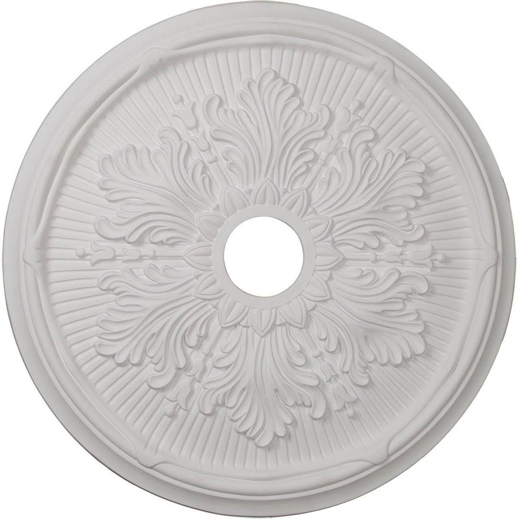 23 3/4x22OD x 3 5/8x22ID x 1 7/8x22P Hand-Painted Rubbed Bronze Ceiling Medallion N171