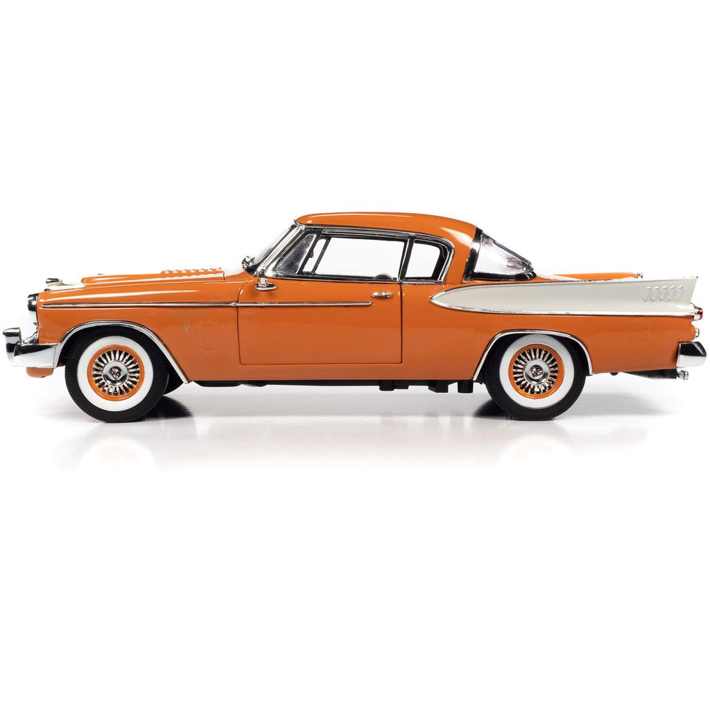 Coppertone Orange and White 1/18 Diecast Model Car Q9501