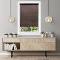 32x64 Mahogany Cordless Vinyl Plantation Blind S96764