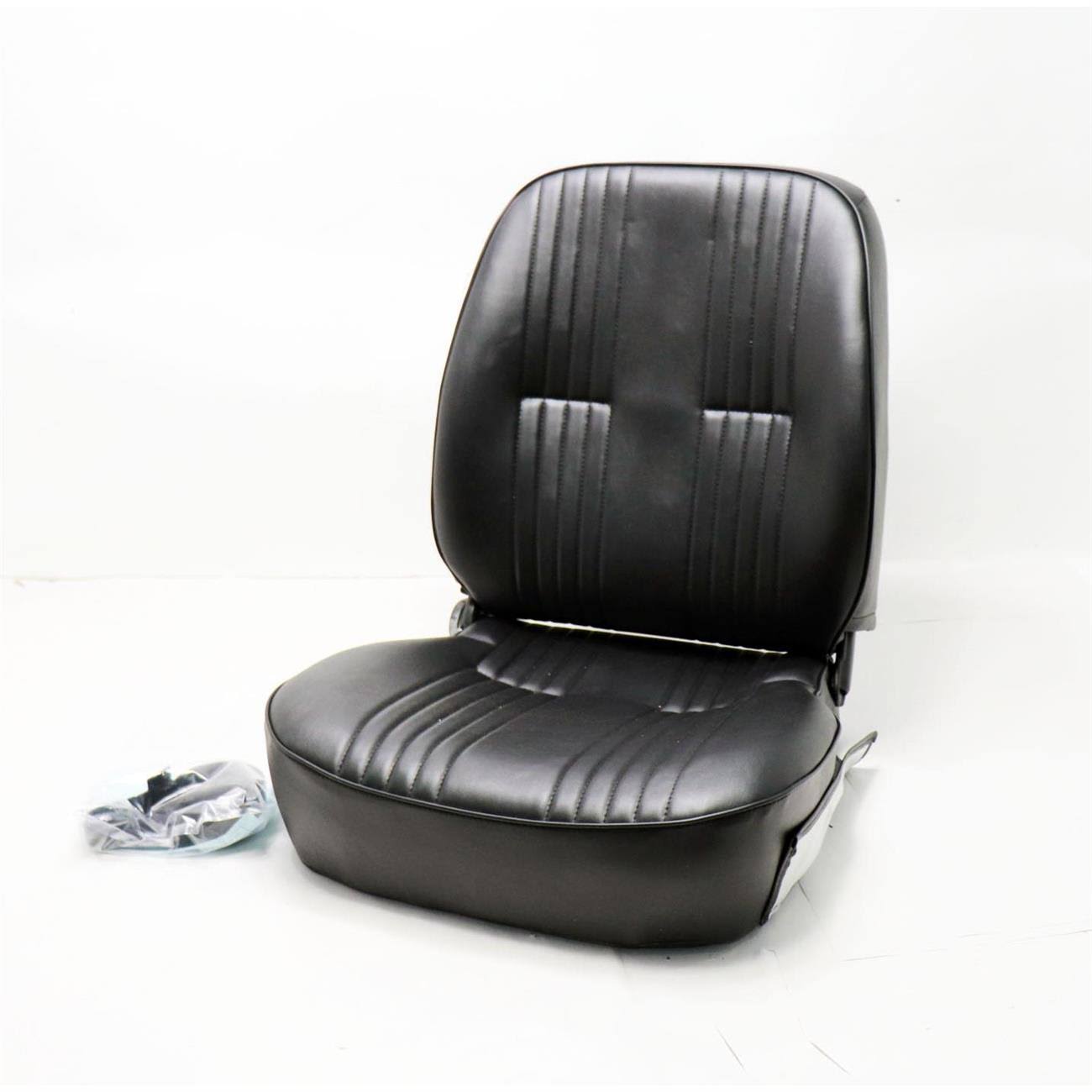 Lowback Black Vinyl Right Recliner Seat T356
