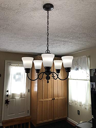 Set of 4 Clear & Frosted Glass Ceiling Fan Light Covers, 2-1/8" Fitter Size, 4-4/5" high x 5" Diameter O27701