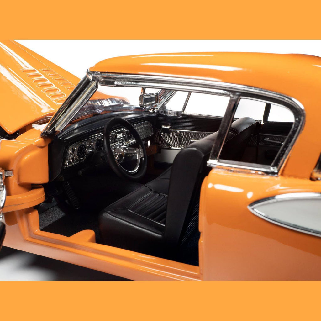 Coppertone Orange and White 1/18 Diecast Model Car Q9501