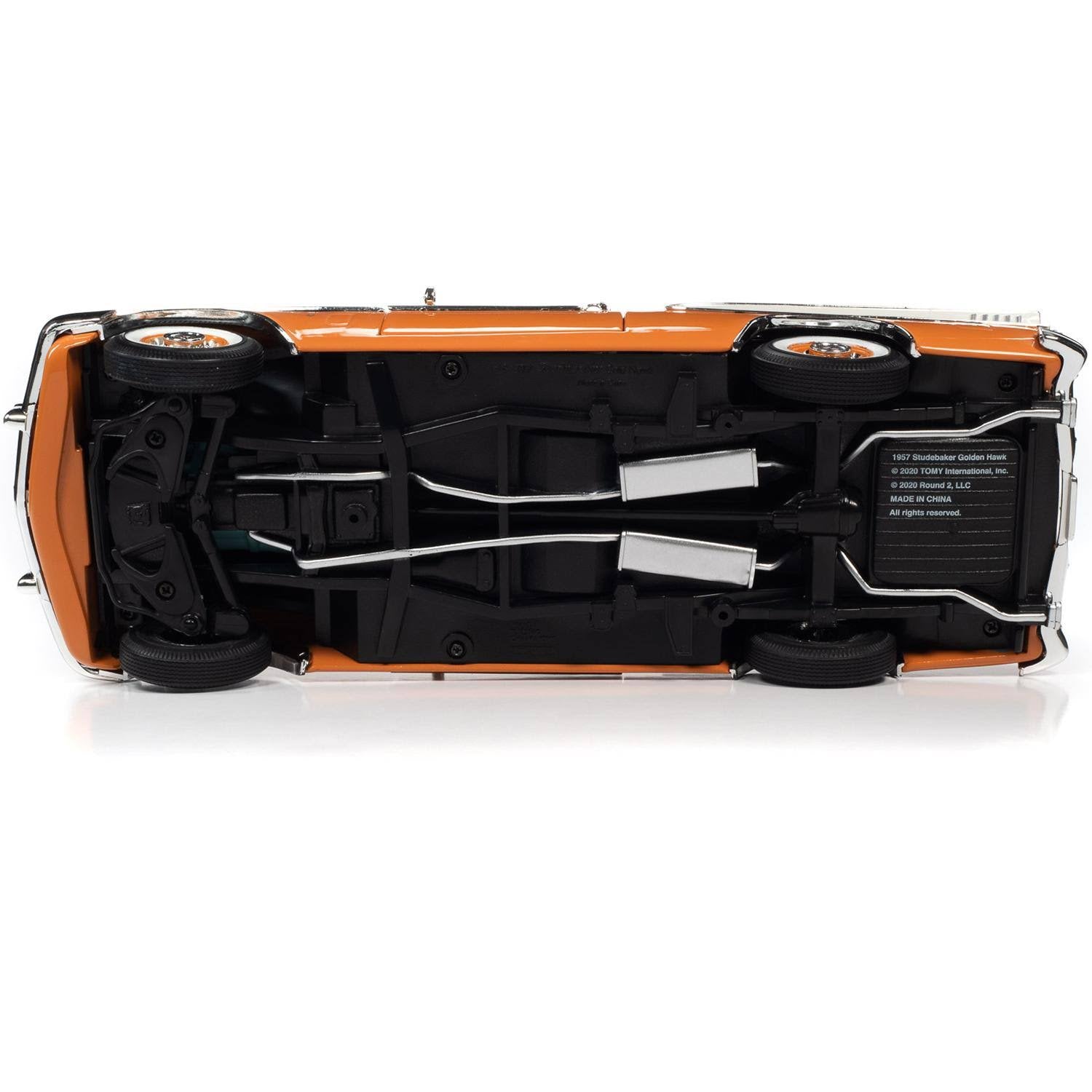 Coppertone Orange and White 1/18 Diecast Model Car Q9501