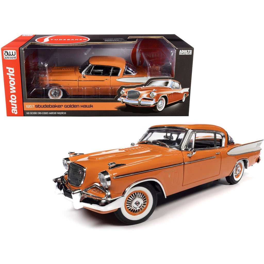 Coppertone Orange and White 1/18 Diecast Model Car Q9501