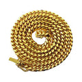 10K Yellow Gold Miami Cuban Link Chain Necklace (24") X41878