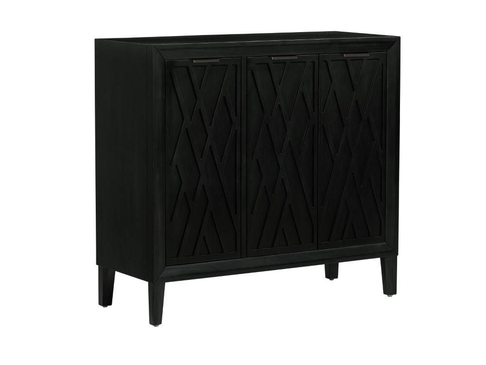 Black Rub Through Accent Console X107100