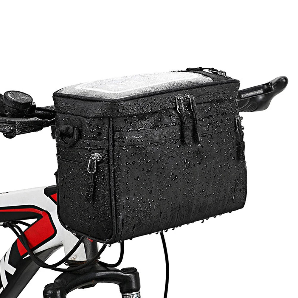 Bicycle Handlebar Bag Front Tube Bag Pannier Shoulder Bag Carrier Pouch V9211