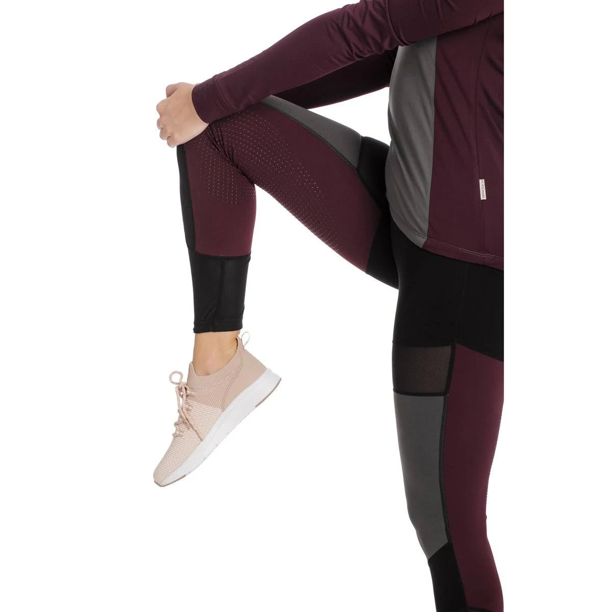 Black/Fig Riding Tights Medium W2238