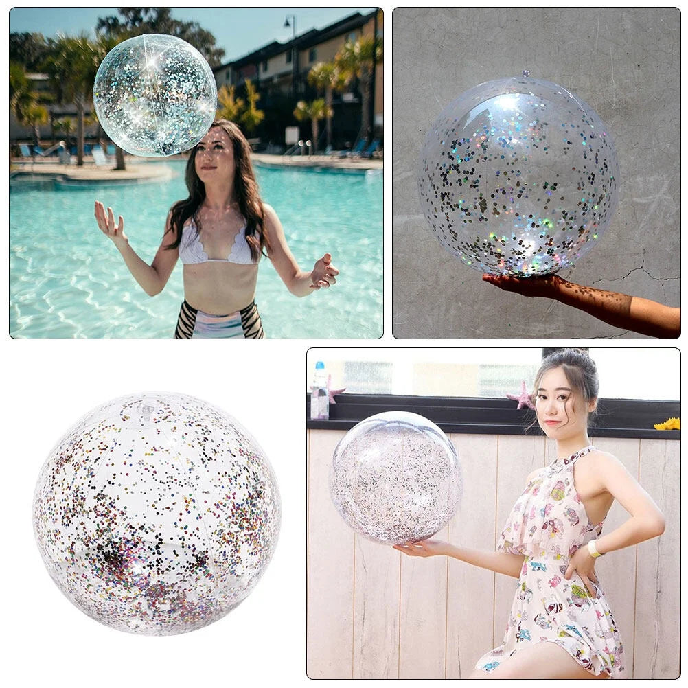 Transparent PVC Inflatable Beach Ball J7760