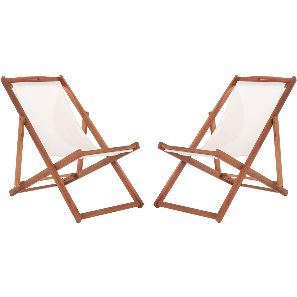 Natural/Beige Sling Chair (Set of 2) A926