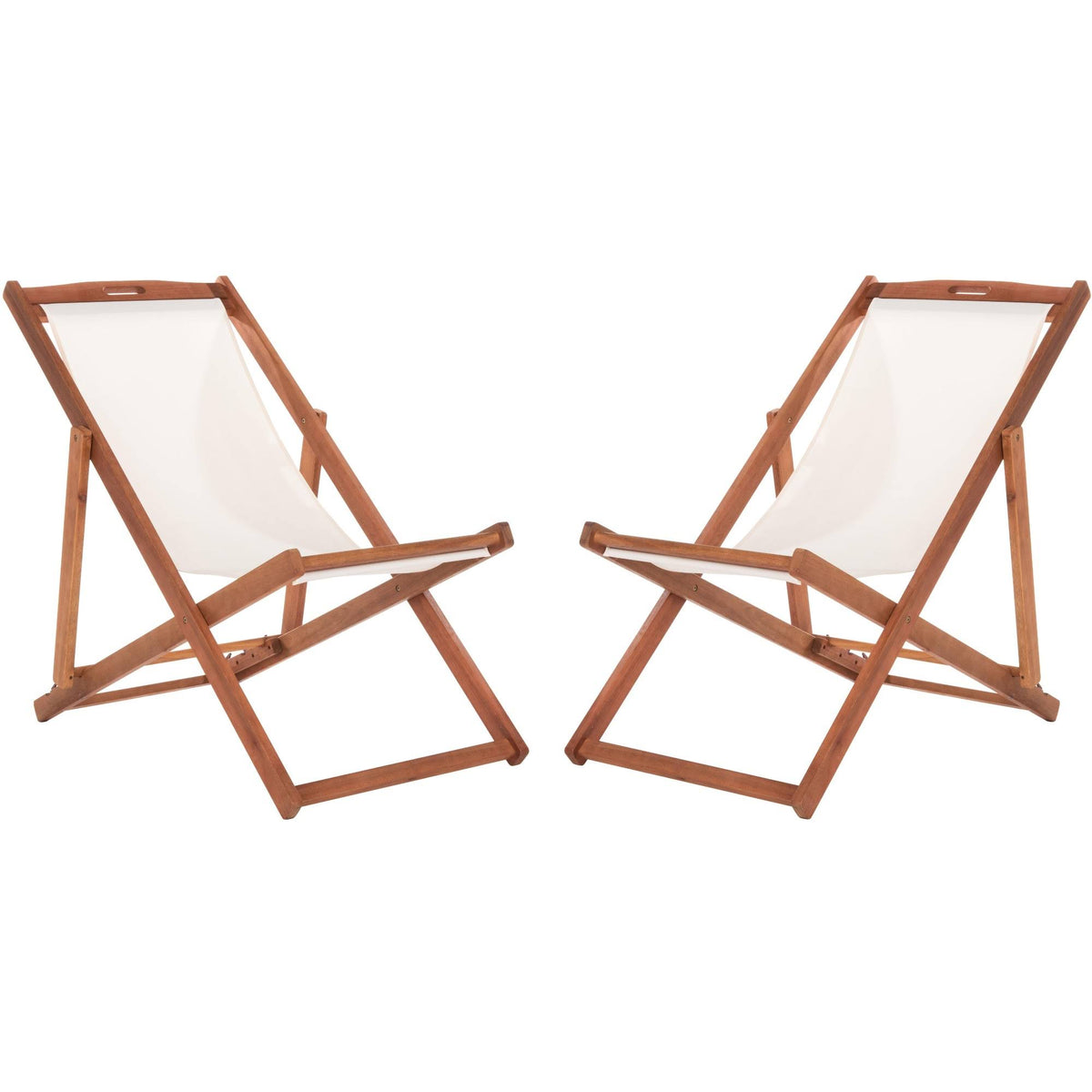 Natural/Beige Sling Chair (Set of 2) A926