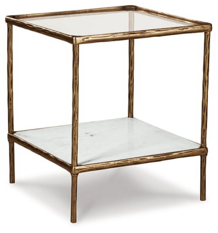 Antique Brass Finish Accent Table P23064