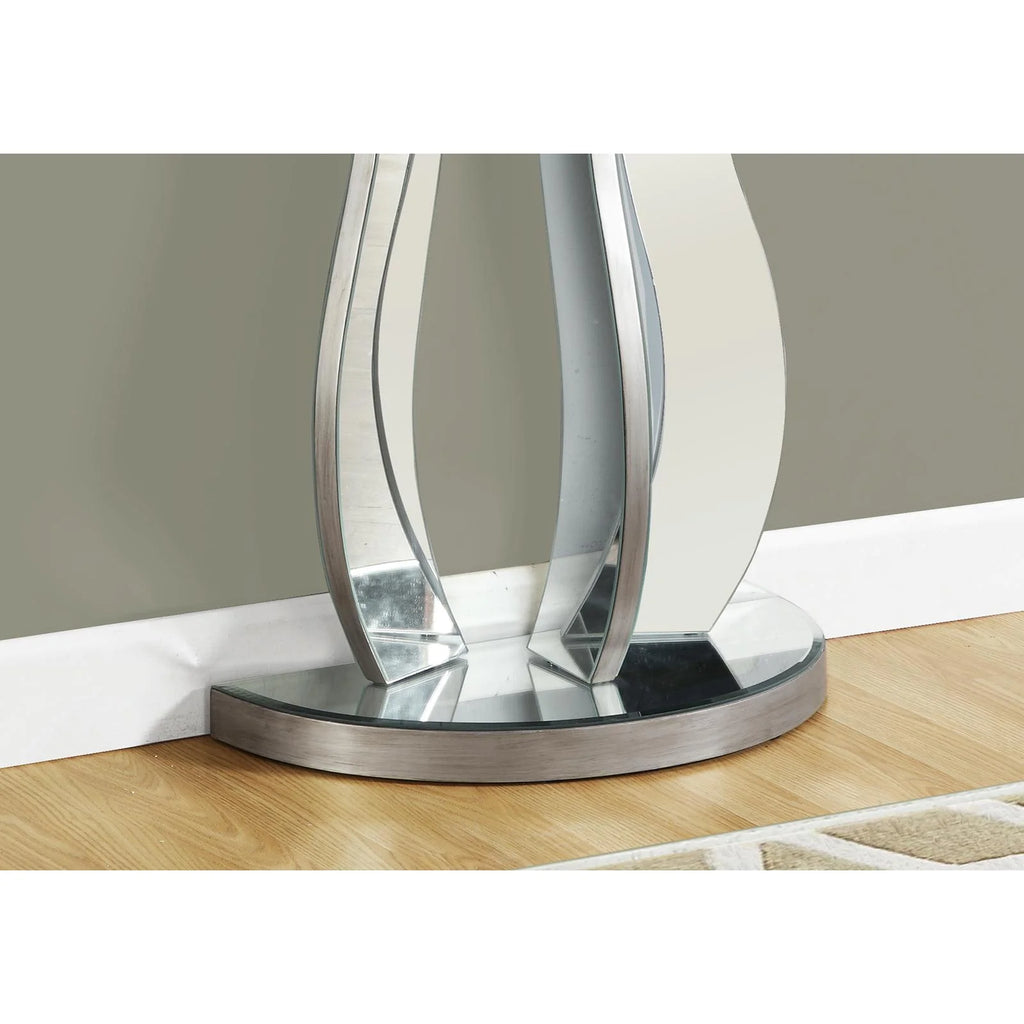 Grey Accent Table Console Mirror U735
