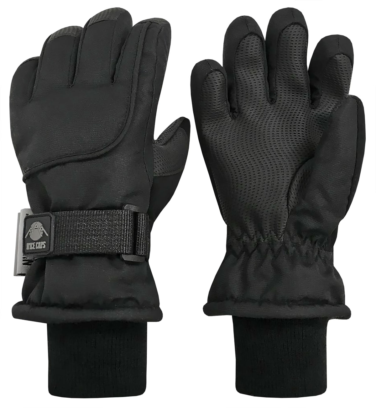 100 Gram Thinsulate Waterproof Ski Snow Winter Gloves - Black J101638