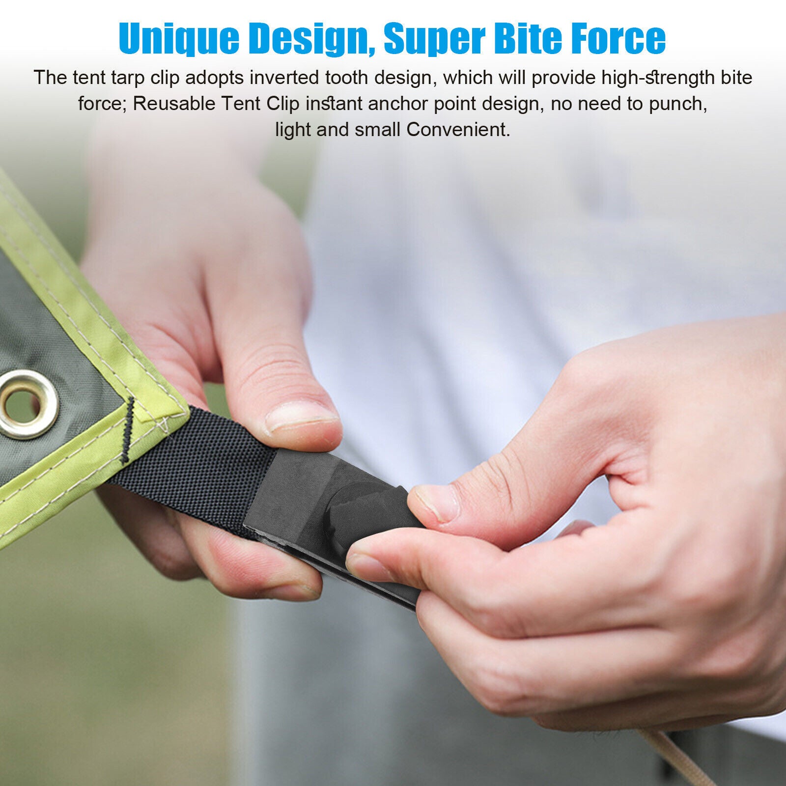 Reusable Heavy Duty Tent Clips for Tarp Awning Clamp Holder S9027
