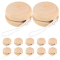 12 Pcs Wooden Yo-Yo Balls Toddler Playset F9775